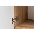 HOCHSCHRANK 40/180/35 cm - Eiche Wotan/Silberfarben, Natur, Holzwerkstoff/Kunststoff (40/180/35cm) - Xora
