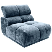 SOFAELEMENT in Flachgewebe Blau  - Blau, Modern, Textil (81/86/113cm) - MID.YOU