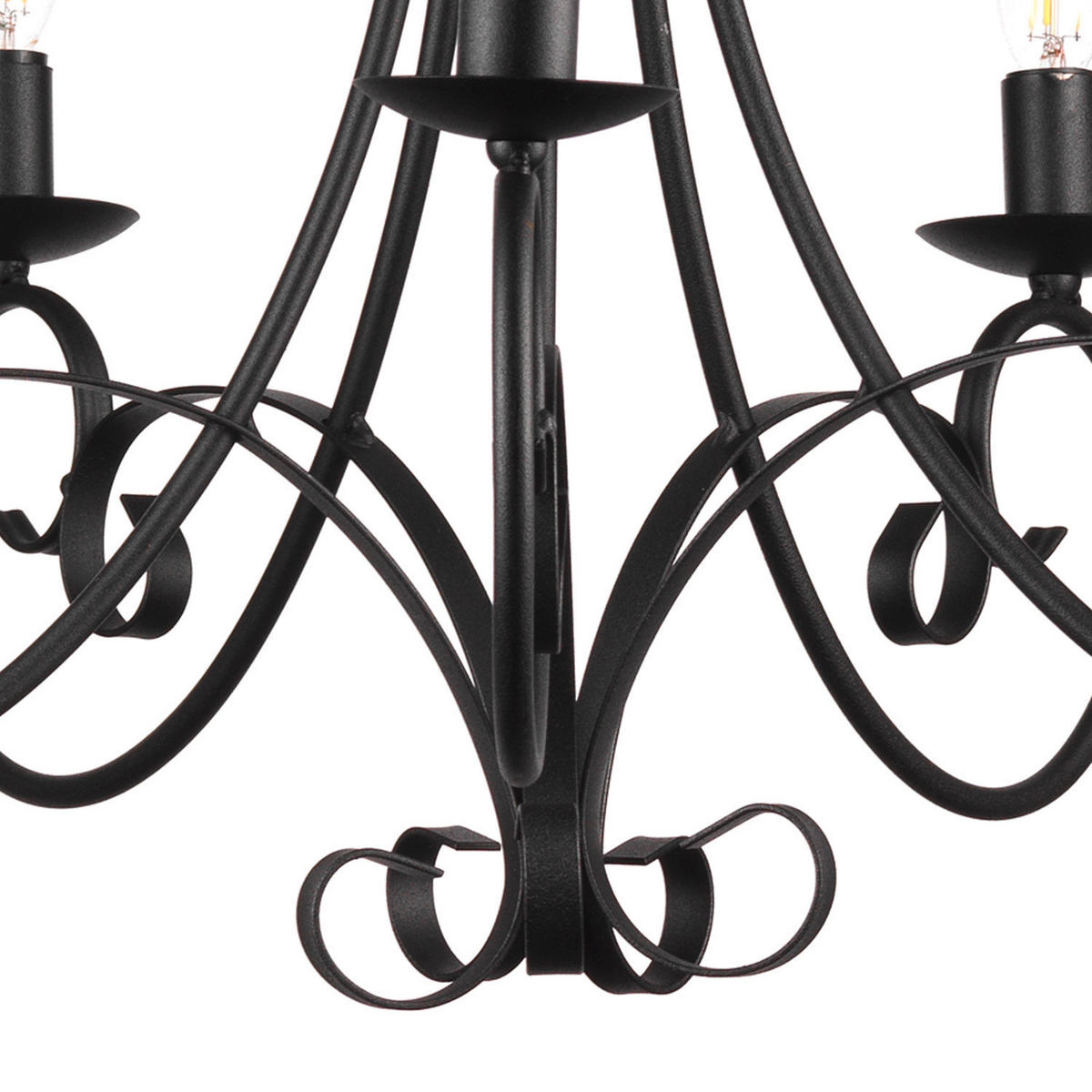 KRONLEUCHTER 60/110 cm   - Schwarz, KONVENTIONELL, Metall (60/110cm)