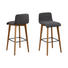 BARHOCKER in Anthrazit, Eichefarben - Eichefarben/Anthrazit, Design, Holz/Textil (44/101/47cm) - Carryhome BARHOCKER in Anthrazit, Eichefarben - Eichefarben/Anthrazit, Design, Holz/Textil (44/101/47cm) - Carryhome