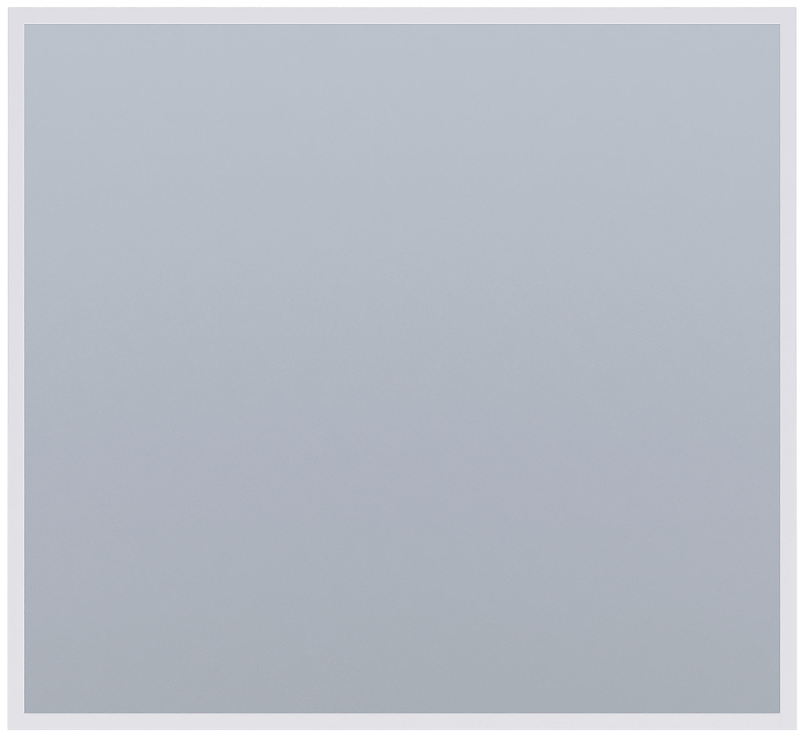 WANDSPIEGEL 83,4/76,4/1,9 cm    in rechteckig  - Weiß, MODERN, Glas/Holzwerkstoff (83,4/76,4/1,9cm) - Carryhome