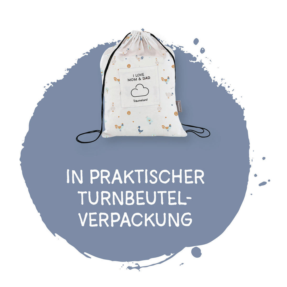 BABYBETTWÄSCHE 80/80 cm  - Multicolor/Weiß, Basics, Textil (80/80cm) - Träumeland