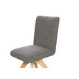 STUHL drehbar - Eichefarben/Grau, KONVENTIONELL, Holz/Textil (47/89/60cm) - Linea Natura