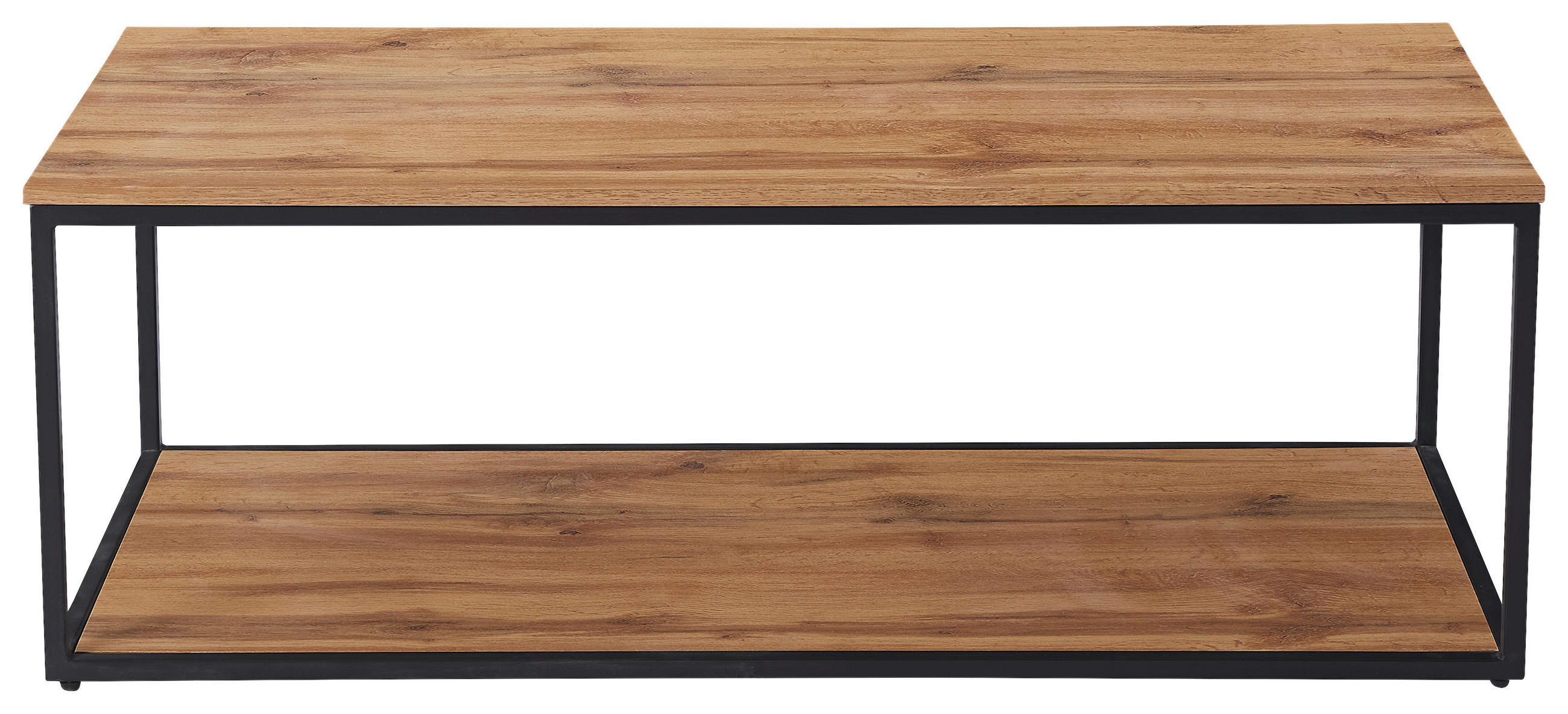 KONFERENČNÍ STOLEK, barvy dubu, černá, kov, kompozitní dřevo, 110/60/35 cm - barvy dubu/černá, Design, kov/kompozitní dřevo (110/60/35cm) - Ti'me