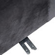 ECKSOFA in Samt Grau  - Schwarz/Grau, MODERN, Kunststoff/Textil (180/328/270cm) - Carryhome