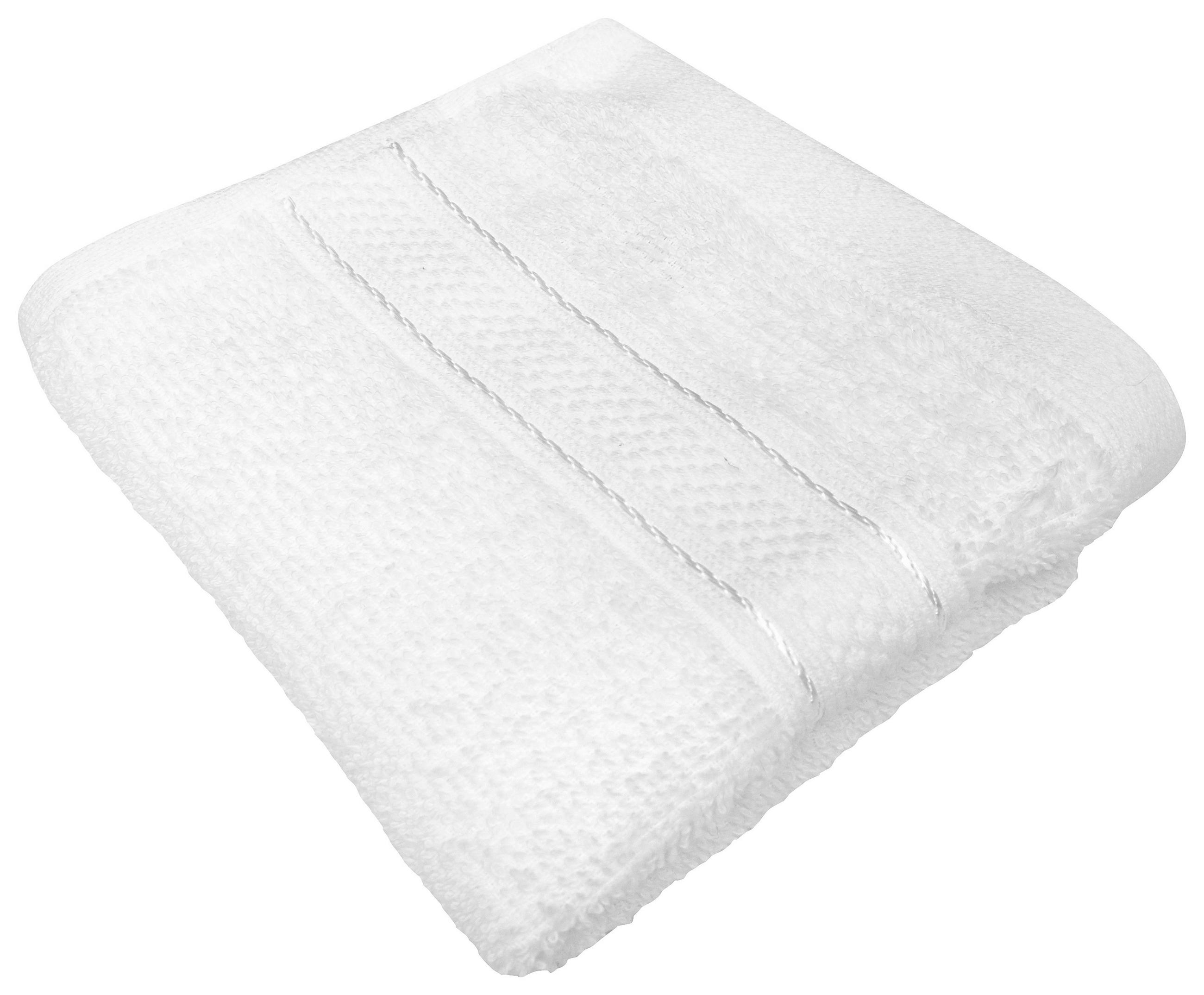RUČNIK 65/130 cm , bijela  SEASIDE  - bijela, Konvencionalno, tekstil (65/130cm) - Boxxx