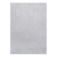 RAVNO TKANA PREPROGA  Calma     160/220 cm    tkano  srebrne barve  - srebrne barve, Basics, tekstil (160/220cm) - Kayoom