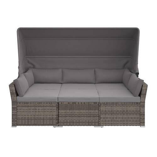 LOUNGEGARNITUR    - Grau, Modern, Kunststoff/Metall - Ambia Garden