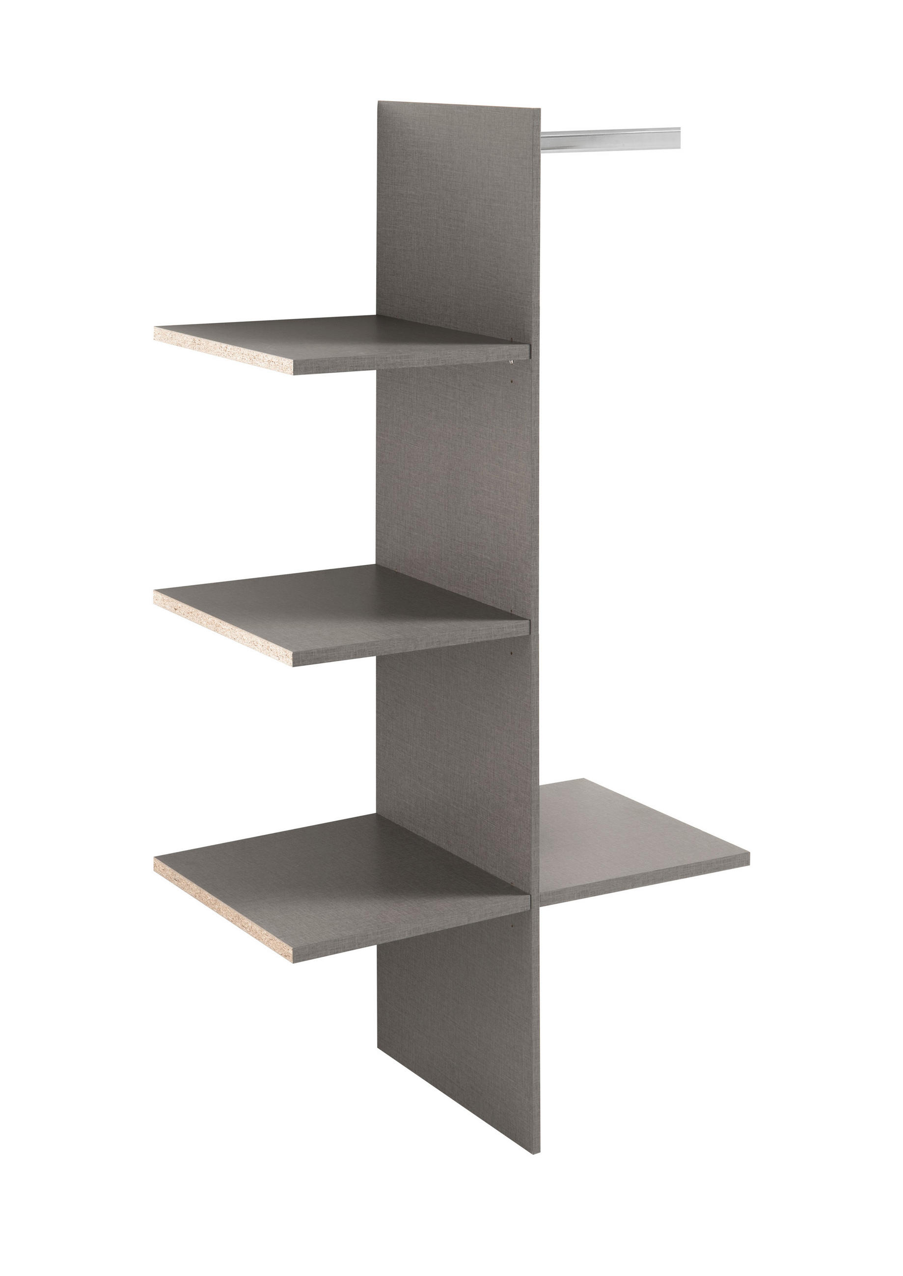 BELSŐ ELOSZTÁS - szürke, Basics, faalapú anyag (82,7/158,5/47,7cm) - Venda