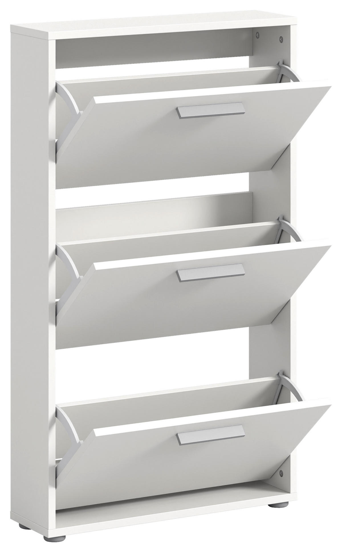 VYKLÁPĚCÍ BOTNÍK, bílá, 59/103/17 cm - šedá/bílá, Design, kompozitní dřevo/plast (59/103/17cm) - Carryhome