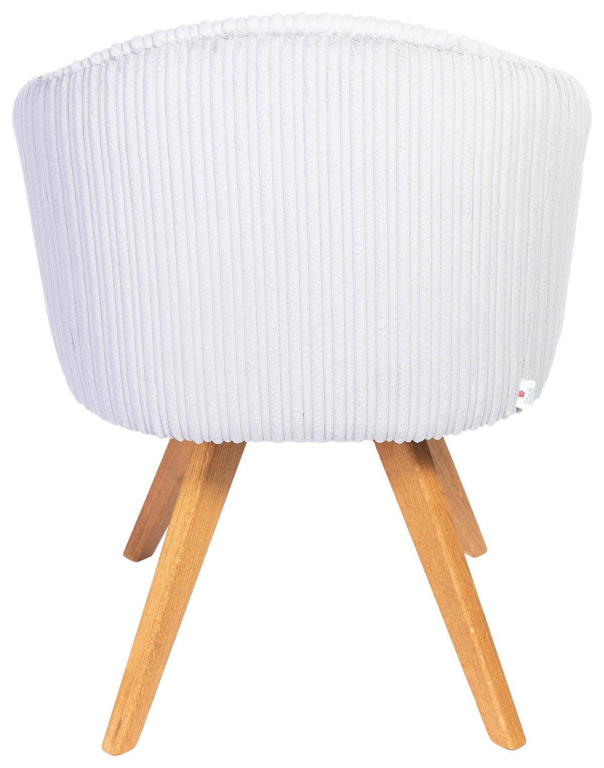 ARMLEHNSTUHL  in Feincord  - Eichefarben/Hellgrau, KONVENTIONELL, Holz/Textil (64/58/59cm) - Stylife