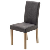 STUHL  Beinauswahl, Stoffauswahl, mit Griff Webstoff  Anthrazit, Sonoma Eiche  - Anthrazit/Sonoma Eiche, Konventionell, Holz/Textil (44/92/57cm) - Carryhome