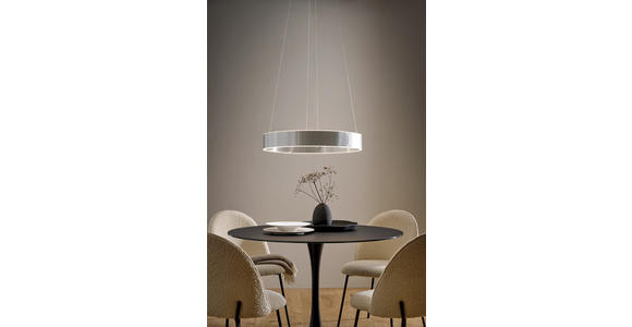 LED-HÄNGELEUCHTE Otis 63/64/150 cm - Alufarben, Design, Metall (63/64/150cm) - Dieter Knoll