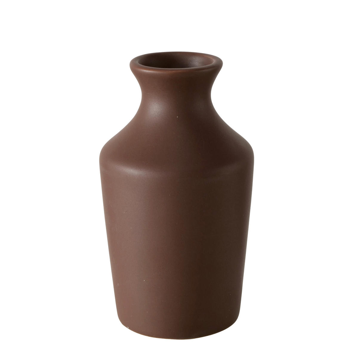 VASE 12 cm  - Dunkelbraun, Basics, Keramik (6,5/12cm) - Ambia Home