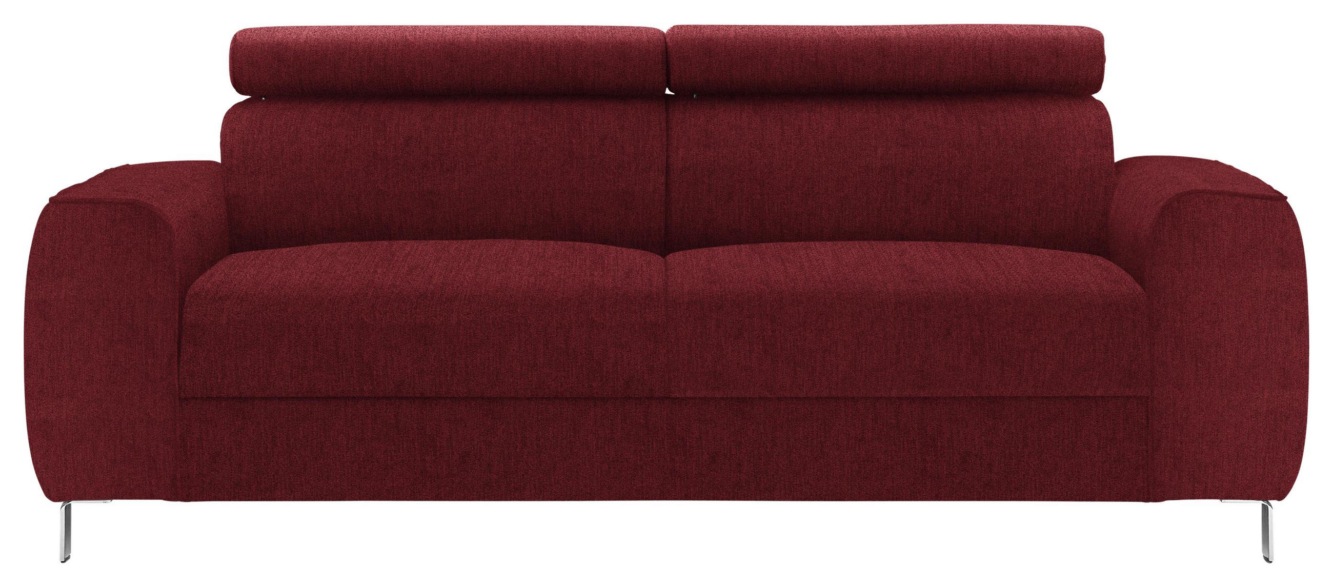 Dreisitzer-Sofa in Textil Rot