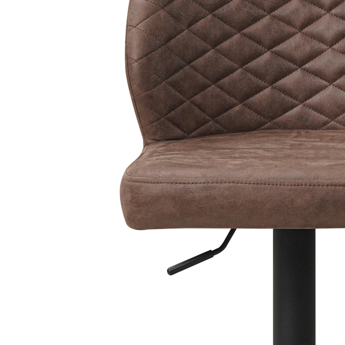 SADA BAROVÝCH ŽIDLÍ 2 kusy - černá/šedohnědá, Konvenční, kov/textil (42/114/52cm) - MID.YOU