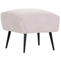 HOCKER in Textil Beige  - Beige/Schwarz, Design, Textil/Metall (60/49/53cm) - Landscape