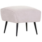 HOCKER in Textil Beige  - Beige/Schwarz, Design, Textil/Metall (60/49/53cm) - Landscape