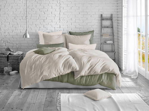 BETTWÄSCHE Provence Leinenoptik 135/200 cm - Weiß, Basics, Textil (135/200cm) - Fleuresse