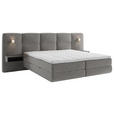 BOXSPRINGBETT 180/200 cm  in Anthrazit  - Anthrazit/Schwarz, Basics, Holz/Holzwerkstoff (180/200cm) - Esposa