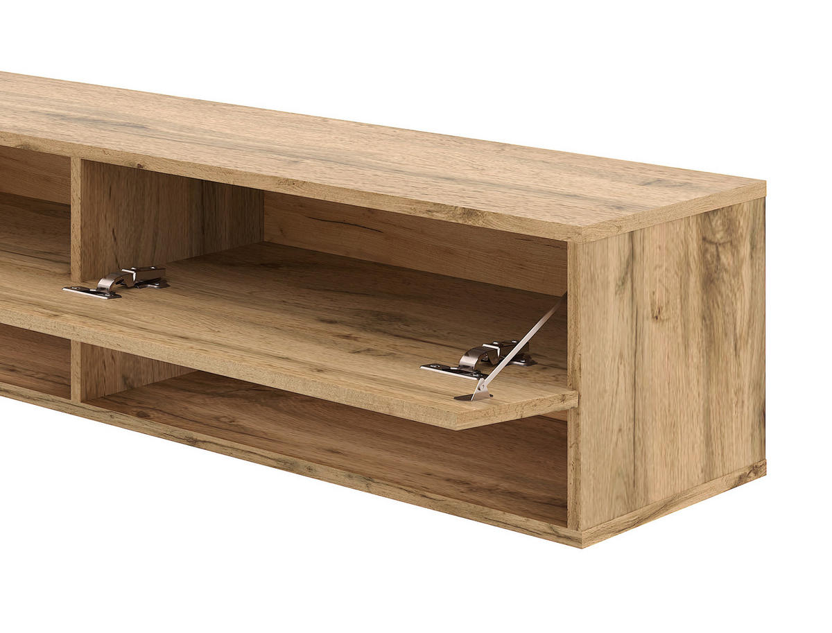 LOWBOARD DERBY  in 140/31,5/32,5 cm  - Eiche Wotan, Design, Holzwerkstoff (140/31,5/32,5cm) - Livetastic