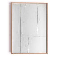 UNIKAT Abstraktes 50/70/3 cm  - Schwarz/Weiß, Basics, Holz (50/70/3cm) - Reinders!