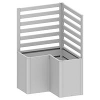 RANKGITTER ohne Pflanzbeet  - Silberfarben, Basics, Metall (102/91/102cm) - Biohort