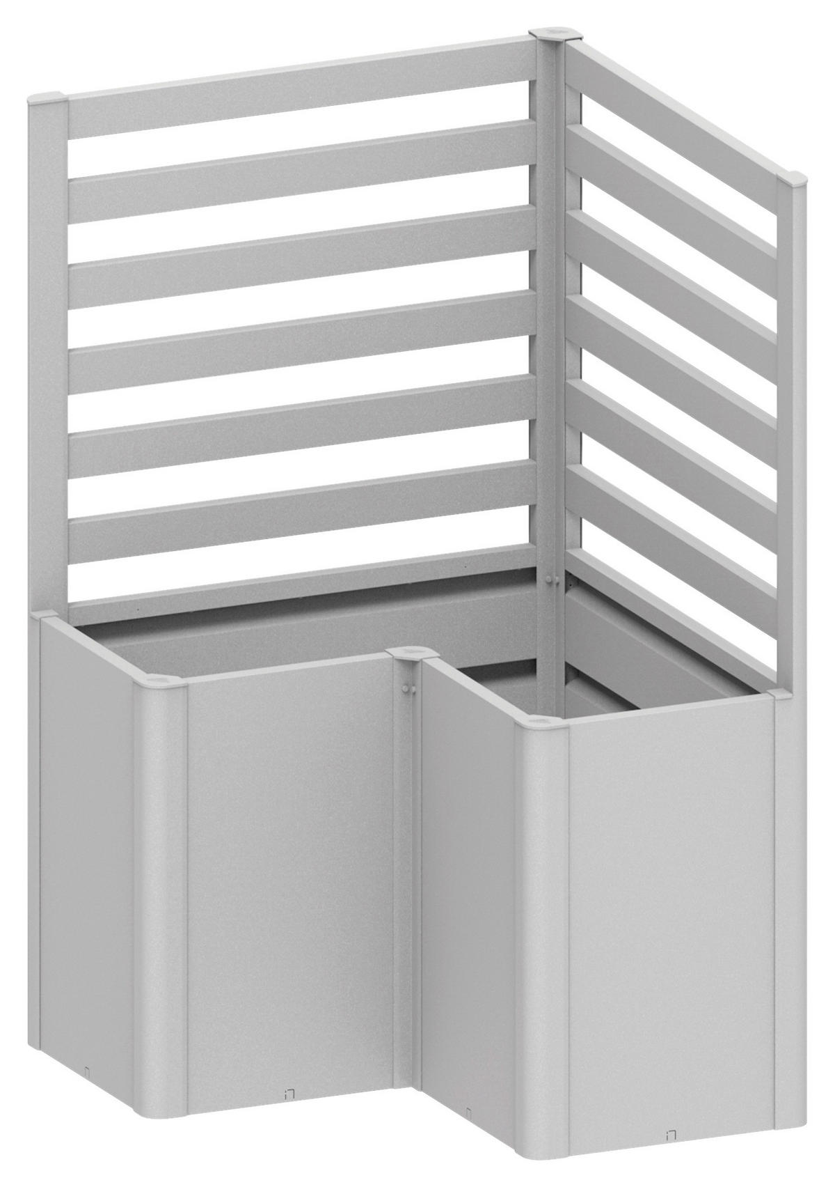 RANKGITTER ohne Pflanzbeet  - Silberfarben, Basics, Metall (102/91/102cm) - Biohort