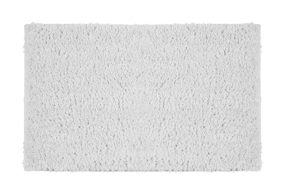 BADEMATTE Silberfarben 50/80 cm  - Silberfarben, Basics, Naturmaterialien/Textil (50/80cm) - Boxxx