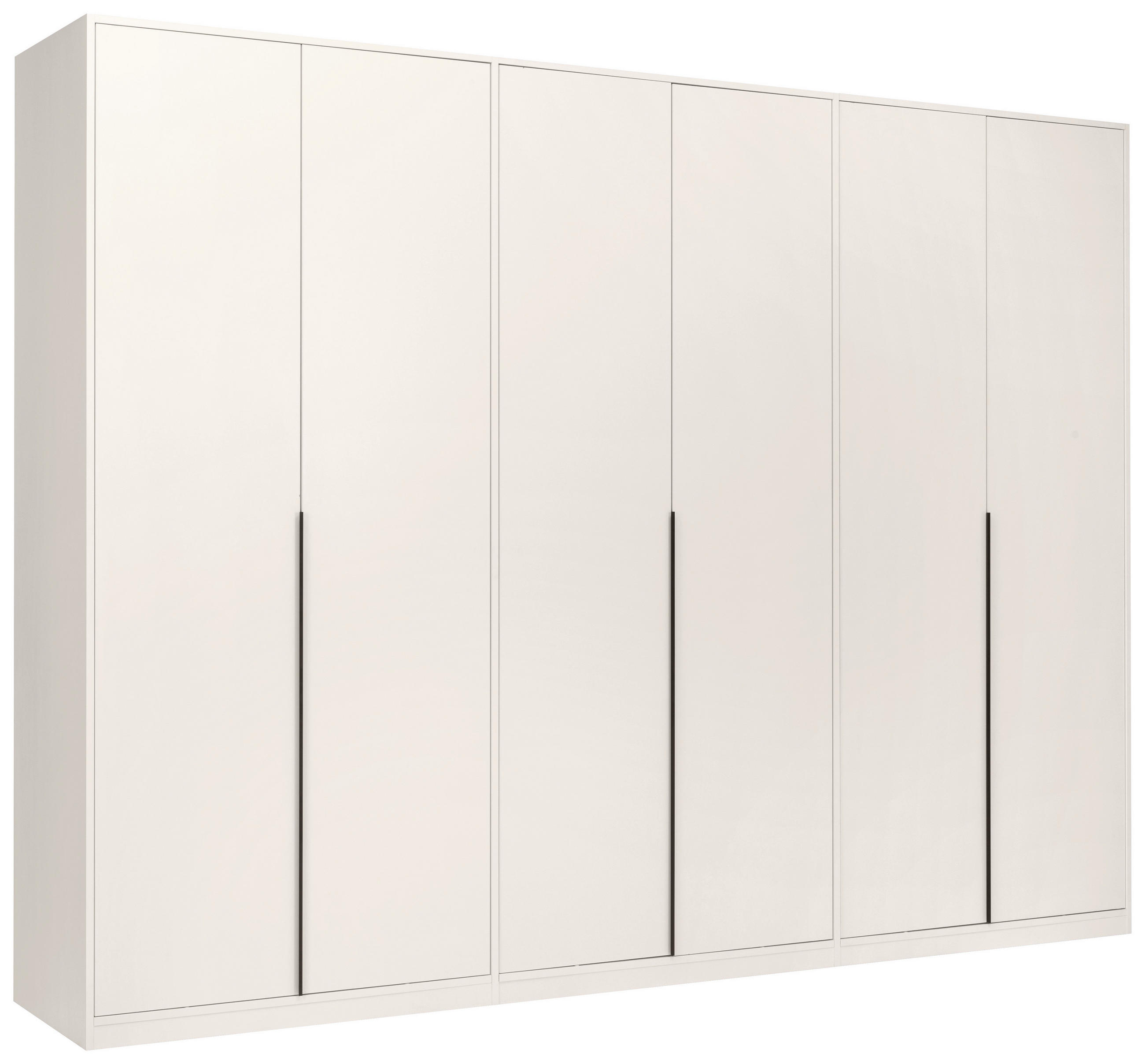 DREHTÜRENSCHRANK 276/211/53 cm,  in Kaschmir, 6-türig  - Kaschmir/Schwarz, MODERN, Holzwerkstoff/Metall (276/211/53cm) - MID.YOU