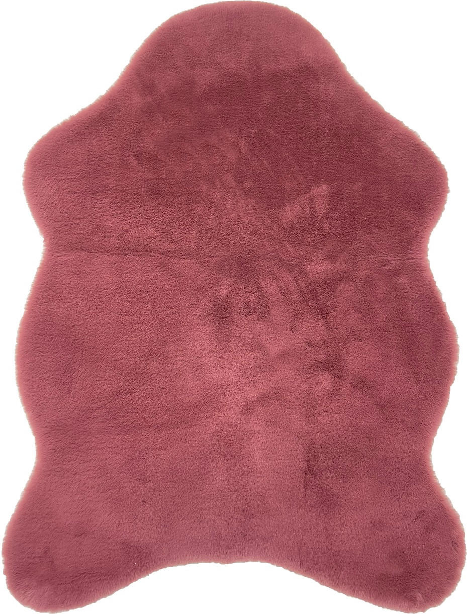 KUNSTFELL 60/90 cm Bordeaux  - Bordeaux, KONVENTIONELL, Textil (60/90cm) - Novel