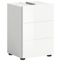 SKŘÍŇKA POD UMYVADLO, vysoce lesklá bílá, bílá, 38/56/34 cm - bílá/vysoce lesklá bílá, Moderní, kompozitní dřevo (38/56/34cm) - MID.YOU