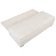 SCHLAFSOFA Struktur Creme  inkl. Rückenkissen, Armlehnenkissen, Bettkasten, Schlaffunktion, Rücken echt  - Creme/Schwarz, KONVENTIONELL, Kunststoff/Textil (195/93/83cm) - Carryhome