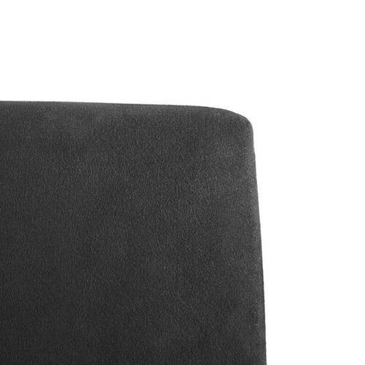 DREHSTUHL  in Mikrofaser Schwarz  - Chromfarben/Schwarz, Basics, Kunststoff/Textil (70/70/117cm) - Aeris