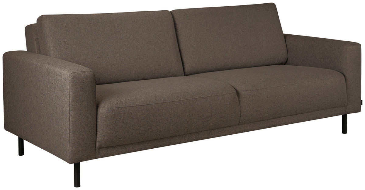 BÄDDSOFFA i rostfärgad, brun  - brun/svart, Design, metall/trä (225/86/97cm) - Best Price