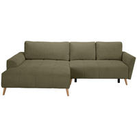 ECKSOFA Olivgrün Webstoff  - Buchefarben/Olivgrün, KONVENTIONELL, Holz/Textil (169/294cm) - Carryhome