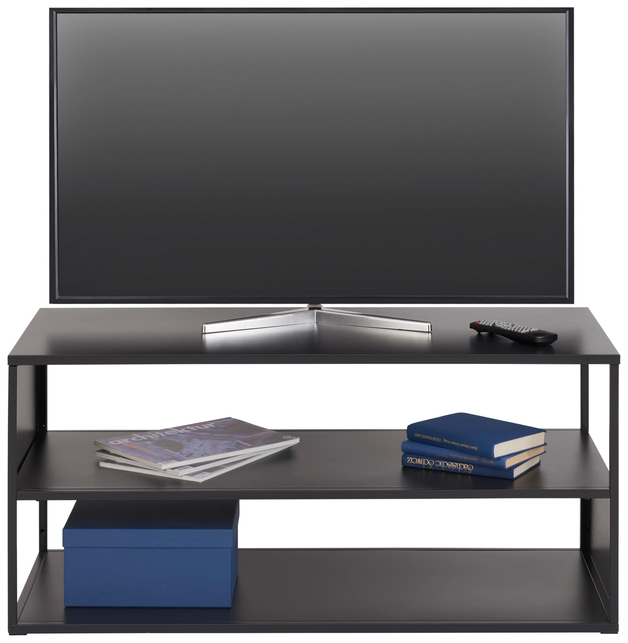 TV-ELEMENT - Schwarz, Trend, Kunststoff/Metall (101,6/45,7/43,2cm) - Carryhome