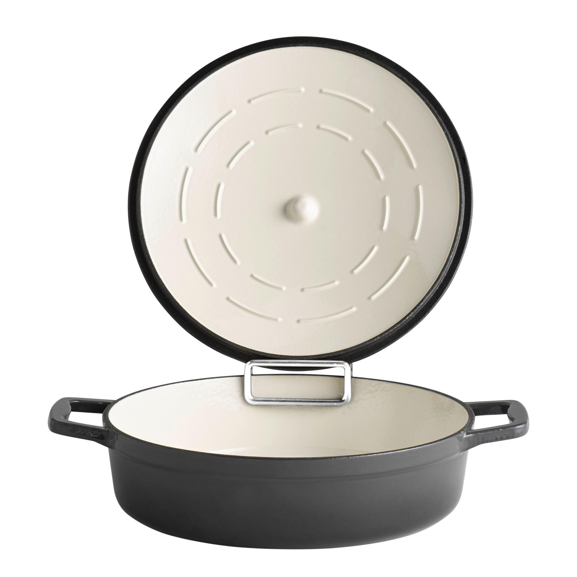 SCHMORTOPF 5 Stars 3 L  - Anthrazit/Creme, Basics, Metall (28/28/7cm)