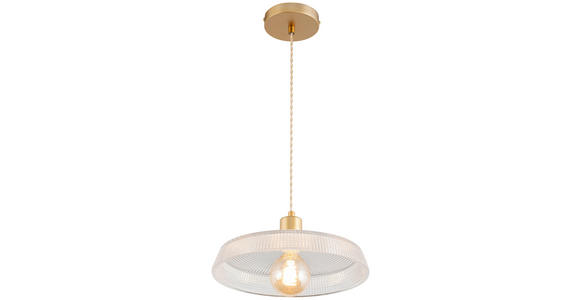 HÄNGELEUCHTE 30/113 cm - Klar, Trend, Glas/Metall (30/113cm) - Novel