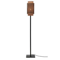 STEHLEUCHTE 20/145 cm    - Schwarz/Naturfarben, Trend, Holz (20/145cm) - Good & Mojo