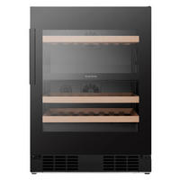 WEINKLIMASCHRANK RW3N122GSLF  - Schwarz, MODERN, Glas/Metall (59,5/81,9/57,5cm) - Hisense