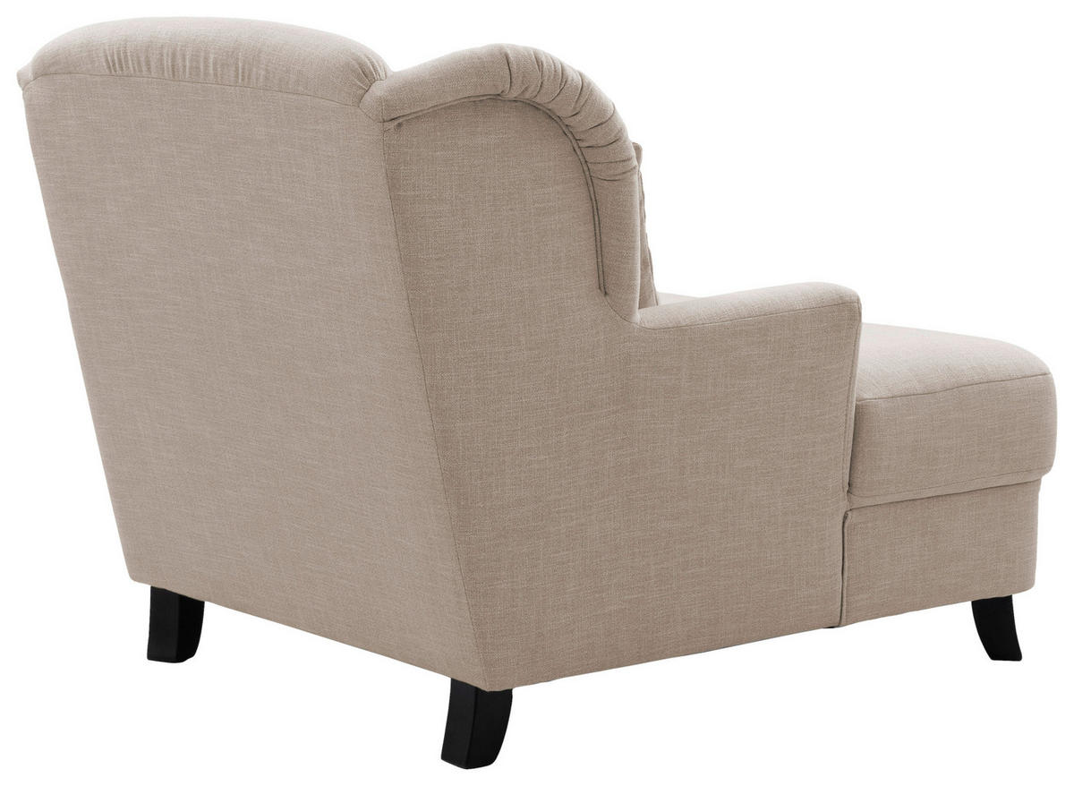 XXL-SESSEL in Beige  - Beige/Dunkelbraun, Modern, Holzwerkstoff/Textil (109/104/145cm) - Sit & More