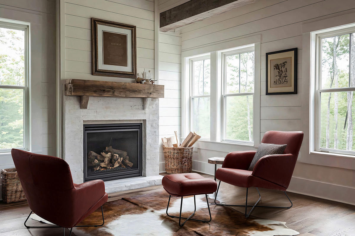 SESSEL in Echtleder Kirschrot  - Schwarz/Kirschrot, Design, Leder/Metall (67/87/74cm) - Livetastic