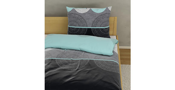 Bettwäsche Denise 140/200cm Türkis - Türkis, MODERN, Textil - Luca Bessoni