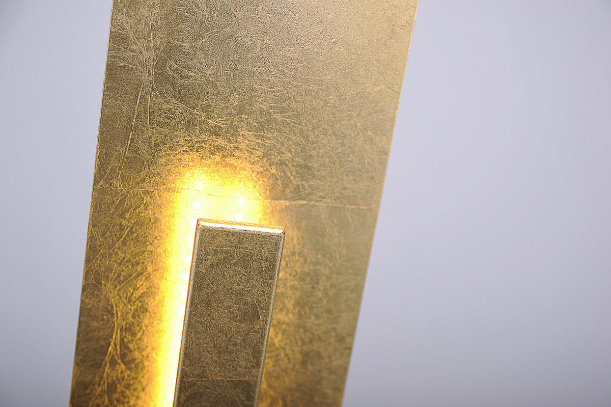 LED-STEHLEUCHTE Nevis 26/140 cm   - Goldfarben, Design, Metall (26/140cm) - Paul Neuhaus