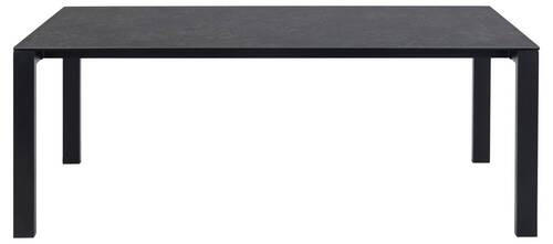 ESSTISCH in Keramik 200/90/75 cm  - Schwarz, Modern, Keramik/Metall (200/90/75cm) - MID.YOU