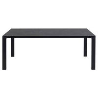 ESSTISCH in Keramik 200/90/75 cm  - Schwarz, Modern, Keramik/Metall (200/90/75cm) - MID.YOU