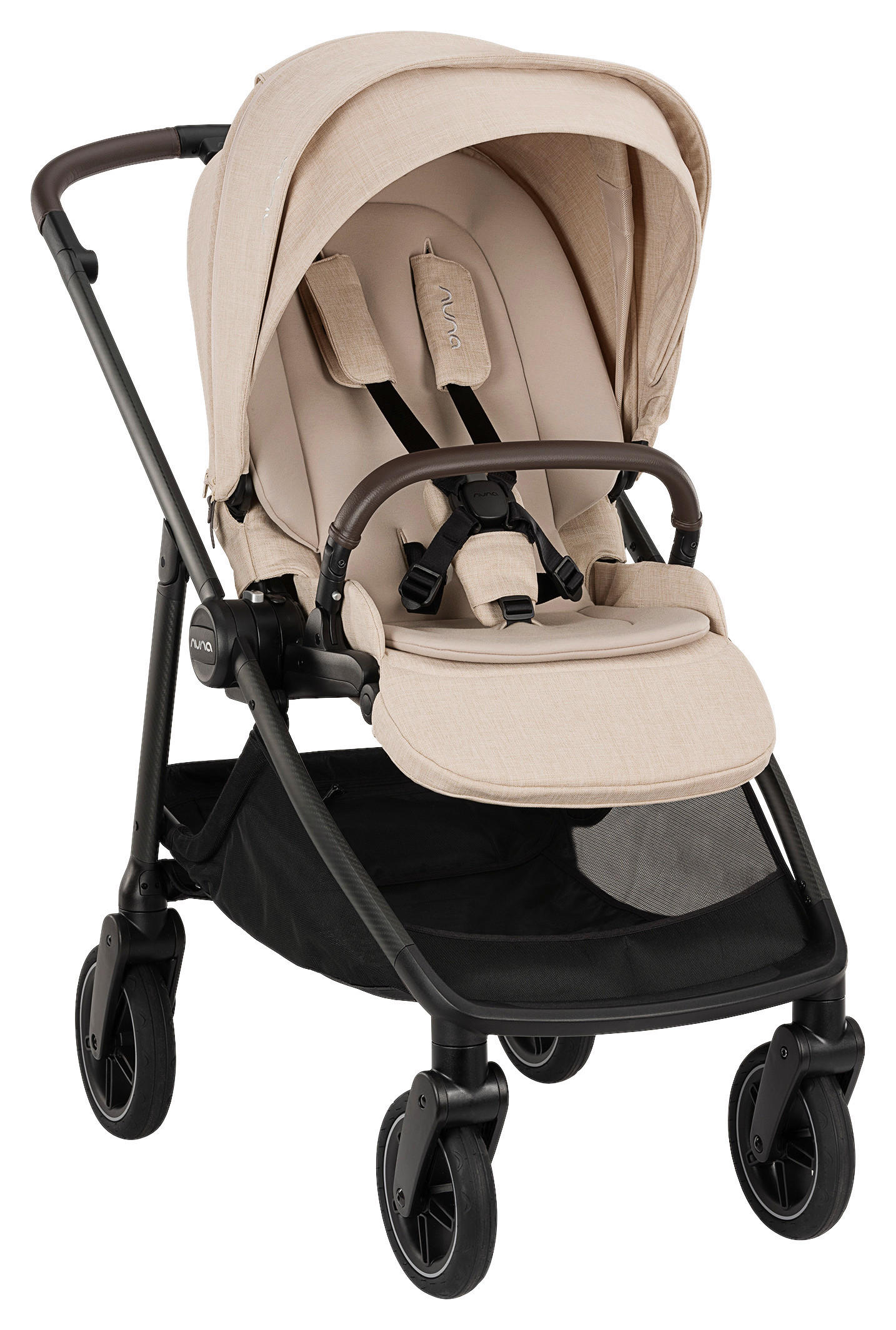 KINDERWAGEN  Swiv  Biscotti  - Beige/Schwarz, Basics, Textil/Metall (94/54/103cm) - Nuna