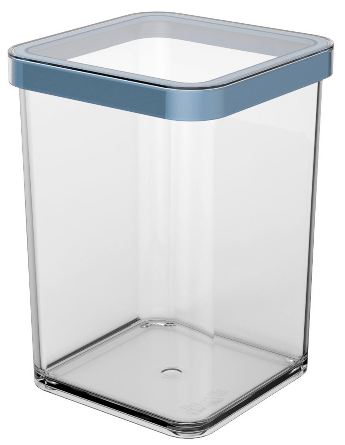 POSUDA ZA ZALIHE  1 l  LOFT  - prozirno/plava, Basics, plastika (10/10/14,2cm) - Rotho