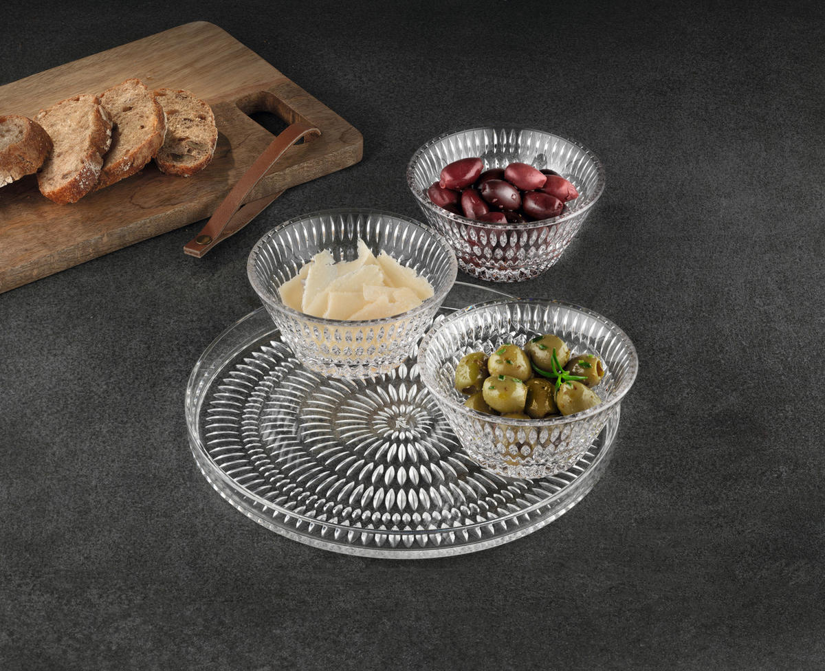 SERVIERPLATTE - Klar, Basics, Glas (1,2kg) - Nachtmann